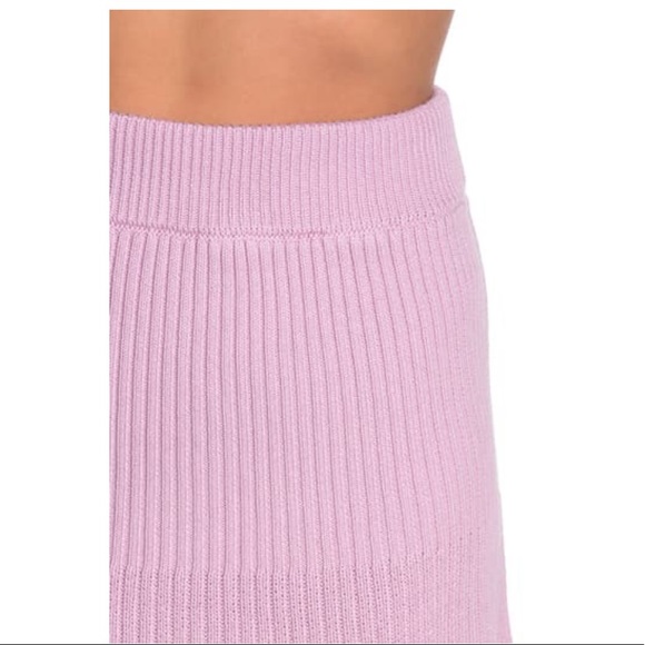 Free People Solid Gold Ribbed Sweater Mini Skirt - Picture 3 of 3